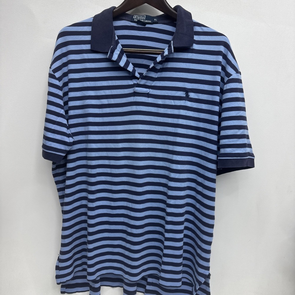 Polo Ralph Lauren Men's Size XL Big Navy and Blue Polo Shirt